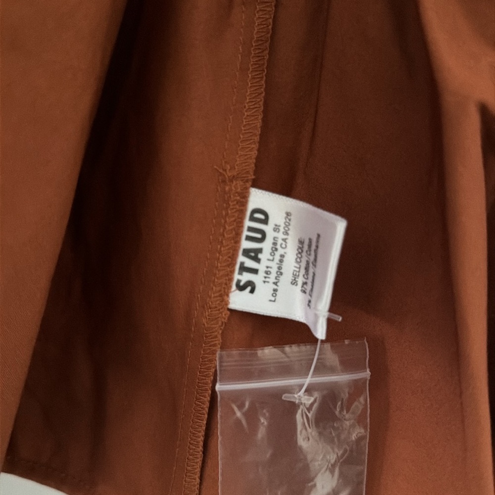 STAUD Luna Top Peplum V-Neck Blouse - Women NWT - Picture 6 of 7